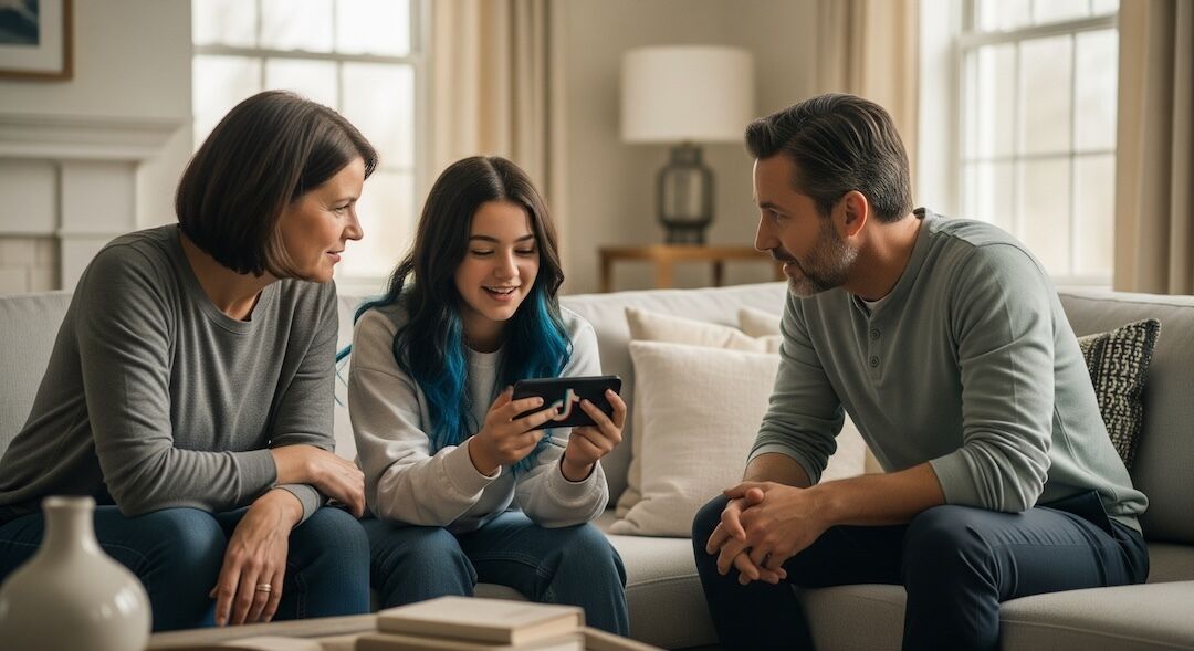 Beyond Limits: How Family Talks Shape Teens’ TikTok Well-being